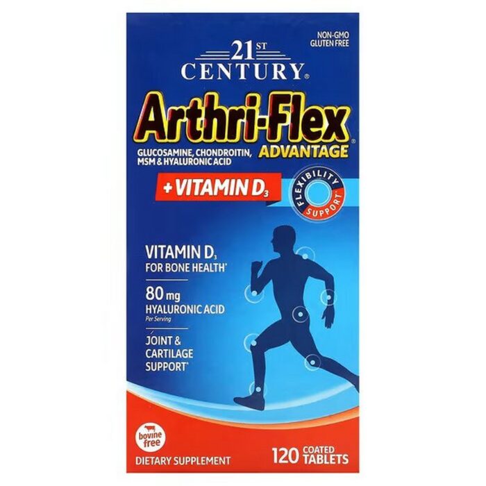 21st Century Arthri-Flex Advantage + Vitamin D3, 120 Film-Coated Tablets