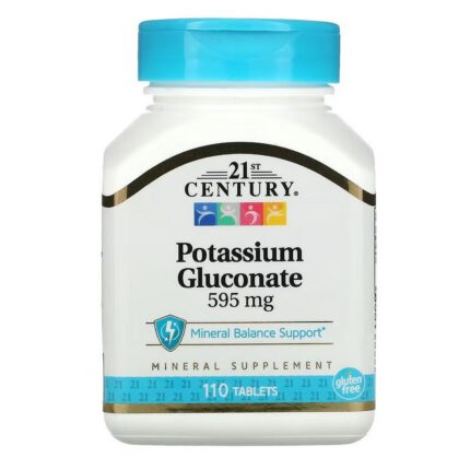 21st Century Potassium Gluconate 595 mg, 110 Tablets