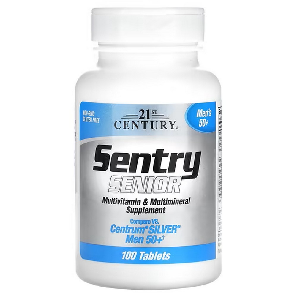 21st century sentry senior multivitamin and multimineral supplement men 50 100 tablets 21st Century Sentry Senior Men 50+ Multivitamin & Multimineral 100 Tablets