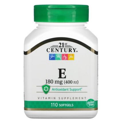 21st Century Vitamin E 180 mg (400 IU), 110 Softgels