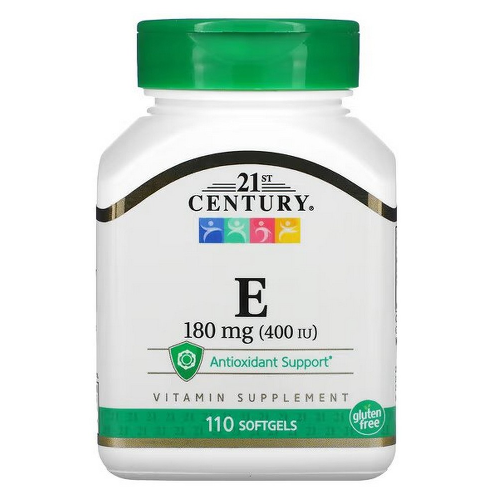 21st century vitamin e 180 mg 400 ie 110 softgels 21st Century Vitamin E 180 mg (400 IU), 110 Softgels