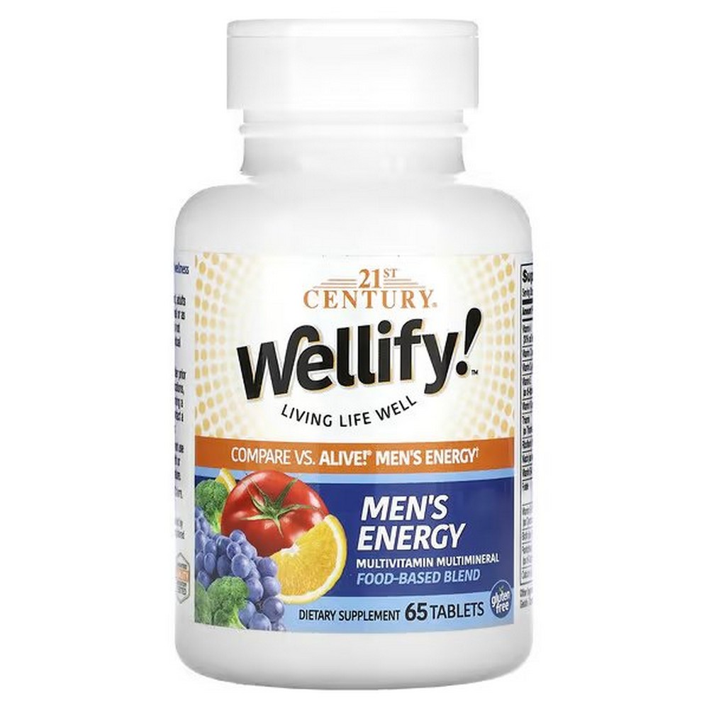21st century wellify mens energy multivitamin and multimineral 65 tablets 21st Century Wellify Men’s Energy Multivitamin & Multimineral, 65 Tablets