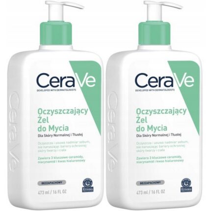 CeraVe Cleansing Gel Duo 473ml x2