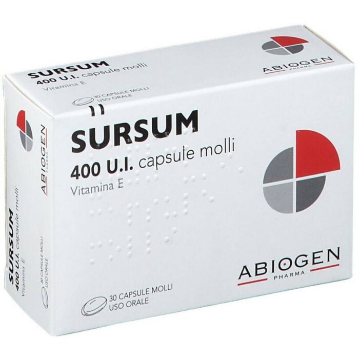 Abiogen Sursum Vitamin E 400 IU 30 Capsules