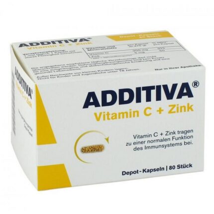 Additiva Vitamin C + Zinc depot capsules 80 pcs