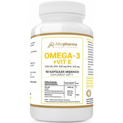 Alto Pharma, Omega-3 + Vitamin E, 90 szt