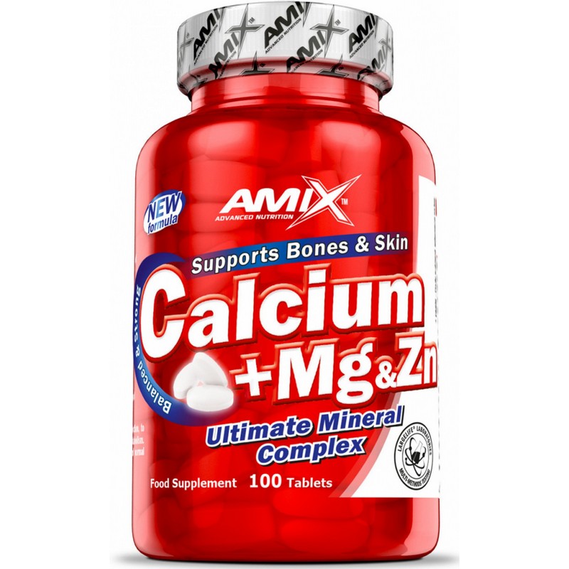 Amix Calcium + Magnesium + Zinc 100 Tablets