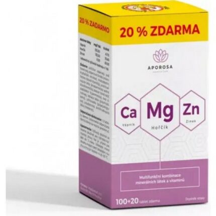 Aporosa Calcium Magnesium Zinc 120 Tablets