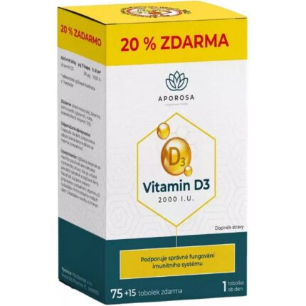 Aporosa Vitamin D3 2000 IU Capsules 90