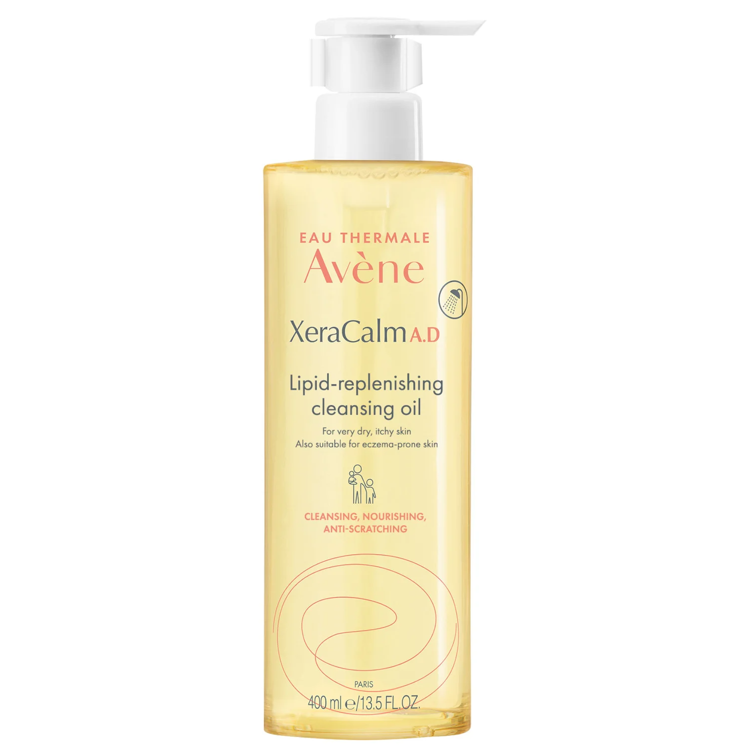 Avene XERACALM A.D DEcosmetics Lipid replenishing cleansing oil 400ml