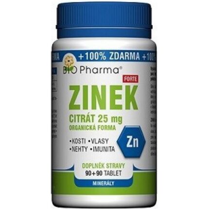 Bio-Pharma Zinc Citrate Forte 25mg Tablets 180