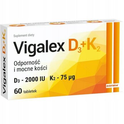 Biofarm, Vigalex D3 + K2 Dietary Supplement 60 pcs