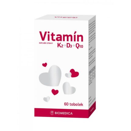 Biomedica Vitamin K2 + D3 + Q10 60 Capsules