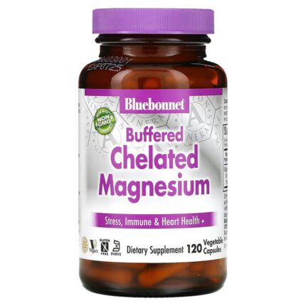 Bluebonnet Nutrition Buffered Chelated Magnesium 120 Vegetable Capsules