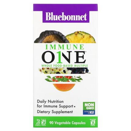 Bluebonnet Nutrition Immune ONE Whole Food-Based Multivitamin 90 Vegetable Capsules