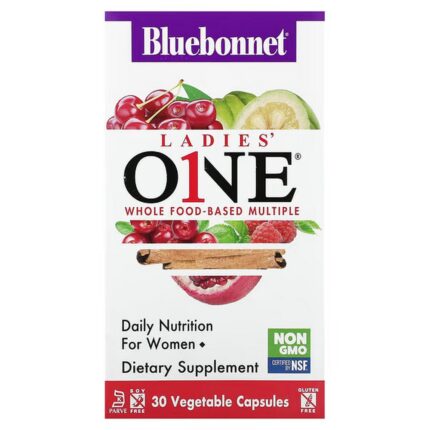Bluebonnet Nutrition Ladies’ ONE Complete Multiples 30 Vegetable Capsules