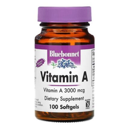 Bluebonnet Nutrition, Vitamin A 3000 mcg 100 Softgels