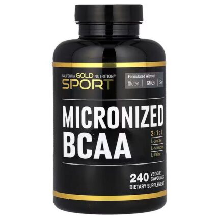 California Gold Nutrition, Micronized BCAA, Branched Chain Amino Acids, 500 mg, 240 Vegetable Capsules (250 mg per capsule)