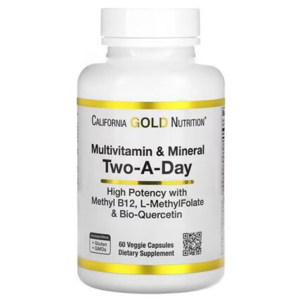 California Gold Nutrition Multivitamin + Mineral Twice Daily, 60 Capsules