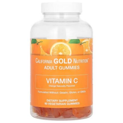 California Gold Nutrition Vitamin C Gummies Orange Flavor, 90 Gummies
