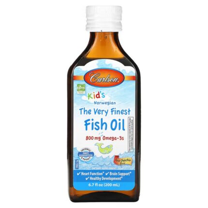Carlson Kid’s Norwegian Fish Oil Peach Flavor 800 mg, 200 ml