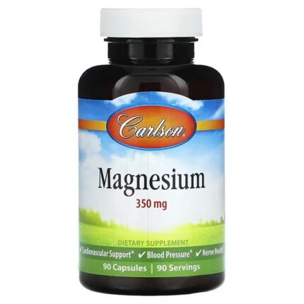 Carlson Magnesium 350 mg, 90 Capsules