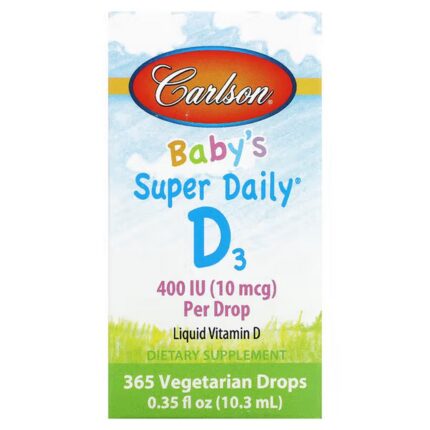 Carlson Baby’s Super Daily D3 10 mcg (400 IU), 10.3 ml