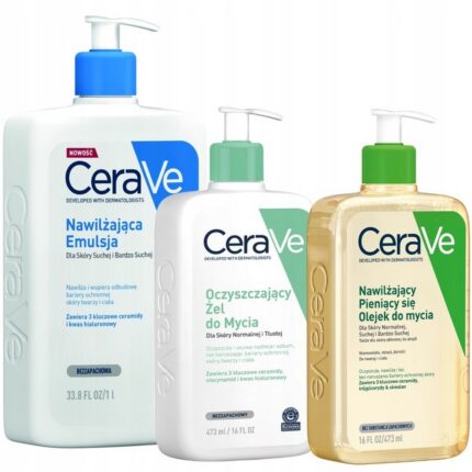 CeraVe Cleansing Gel 473ml + Cleansing Oil Set