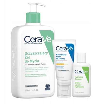 CeraVe Face Cream SPF50 + Purifying Gel Set