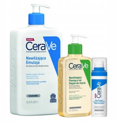 CeraVe Hyaluronic Acid Serum + Cleansing Oil Set