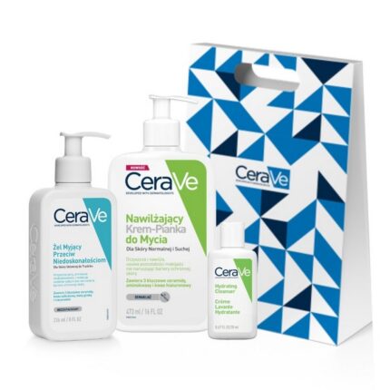 CeraVe Moisturizing Cream-Foam Cleanser + Gel Set