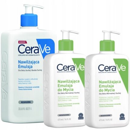 CeraVe Moisturizing Cleansing Emulsion 473ml Set
