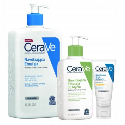 CeraVe Face Cream SPF50 + Moisturizing Emulsion Set