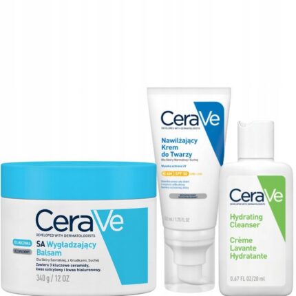 CeraVe Face Cream SPF50 + SA Smoothing Balm Set