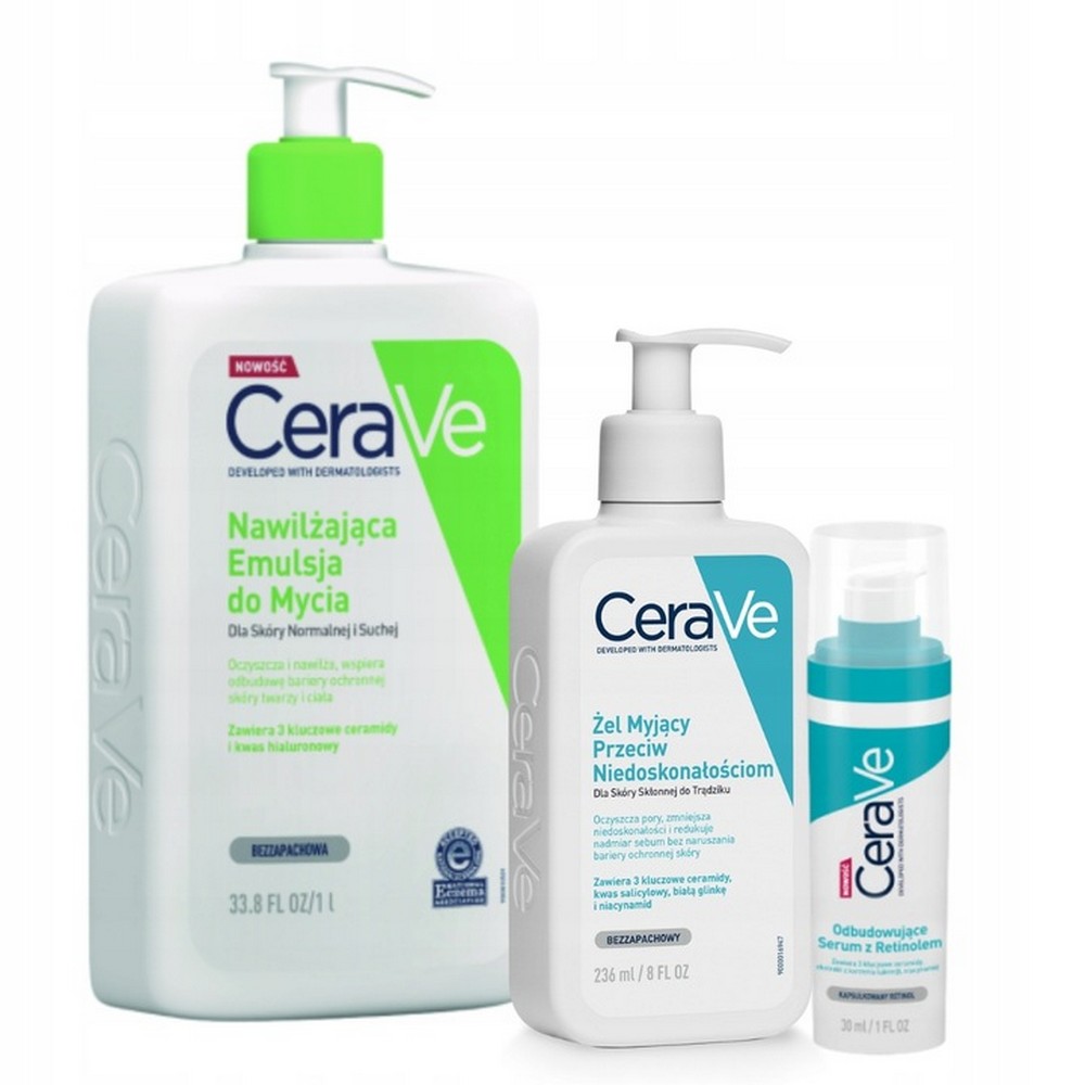cerave serum cleansing gel with retinol 30 ml gift CeraVe Retinol Serum + Cleansing Gel Gift Set 30ml