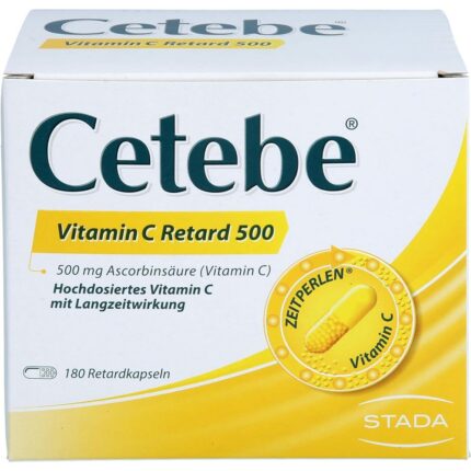 Cetebe Vitamin C Retard Capsules 180 pcs