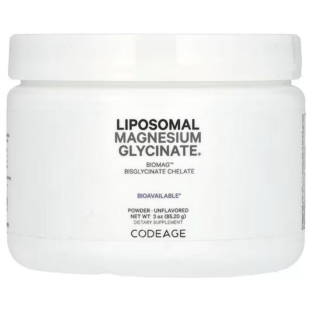 codeage liposomal magnesium glycinate powder unflavored 3 oz 852 g Codeage Liposomal Magnesium Glycinate Powder Unflavored 85.2 g