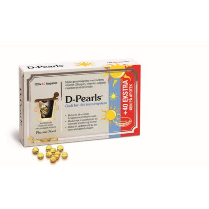 D-Pearls Vitamin D3 20 mcg softgels 160 pcs