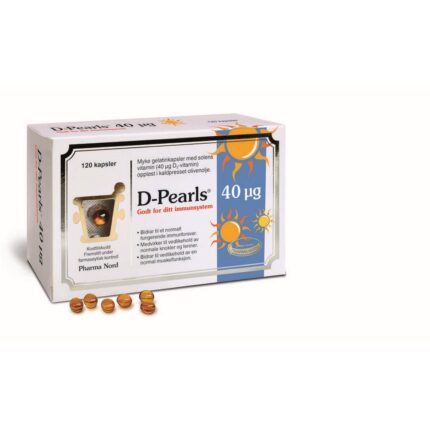 D-Pearls Vitamin D3 40 mcg softgels 120 pcs