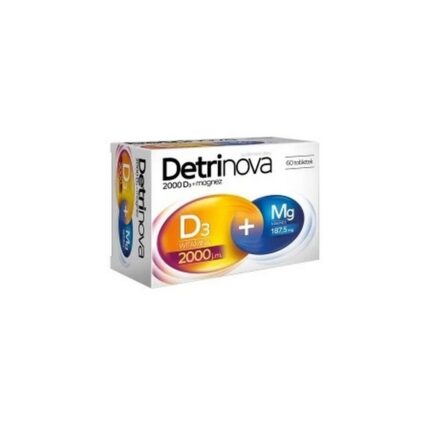 Detrinova Vitamin D3 2000 IU + Magnesium 60 tablets