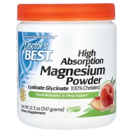 Doctor's Best Easy Absorb Magnesium Powder Sweet Peach 347 g