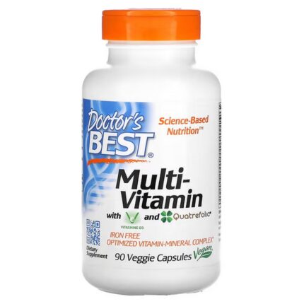 Doctor's Best Multivitamin with Vitashine D3 & Quatrefolic 90 Veggie Capsules