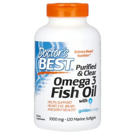 Doctor's Best Purified Omega-3 Fish Oil 2000 mg 120 Softgels