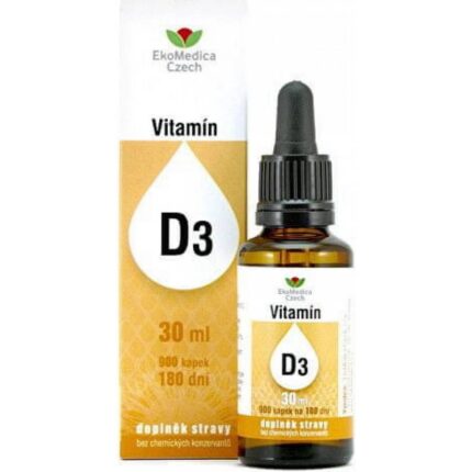 EkoMedica Vitamin D3 + K2 MK7 Capsules 30