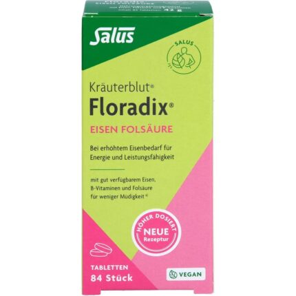 Floradix, Iron + Folic Acid, Tablets, 84 pcs