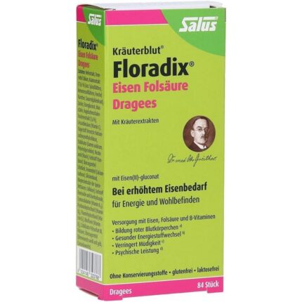 Floradix, Iron + Folic Acid, Tablets, Pack of 84