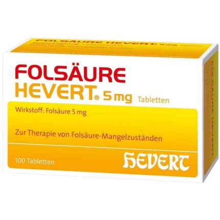 Hevert, Folic Acid 5 mg, 100 Tablets