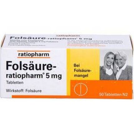 Ratiopharm Folic Acid 5 mg tablets 50 pcs