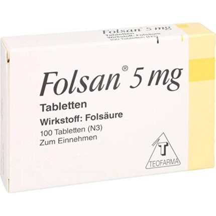 Folsan Folic Acid 5 mg tablets 100 pcs