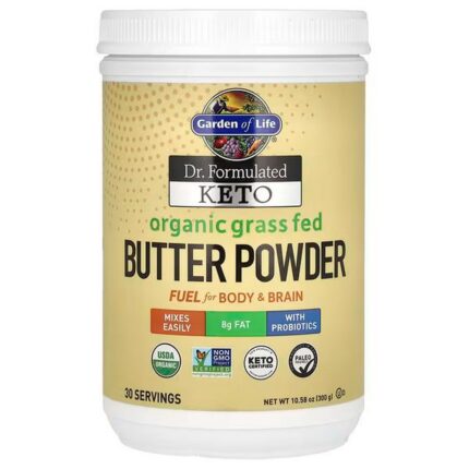 Garden of Life Dr. Formulated Keto Organic Grass-Fed Butter Powder, 300 g